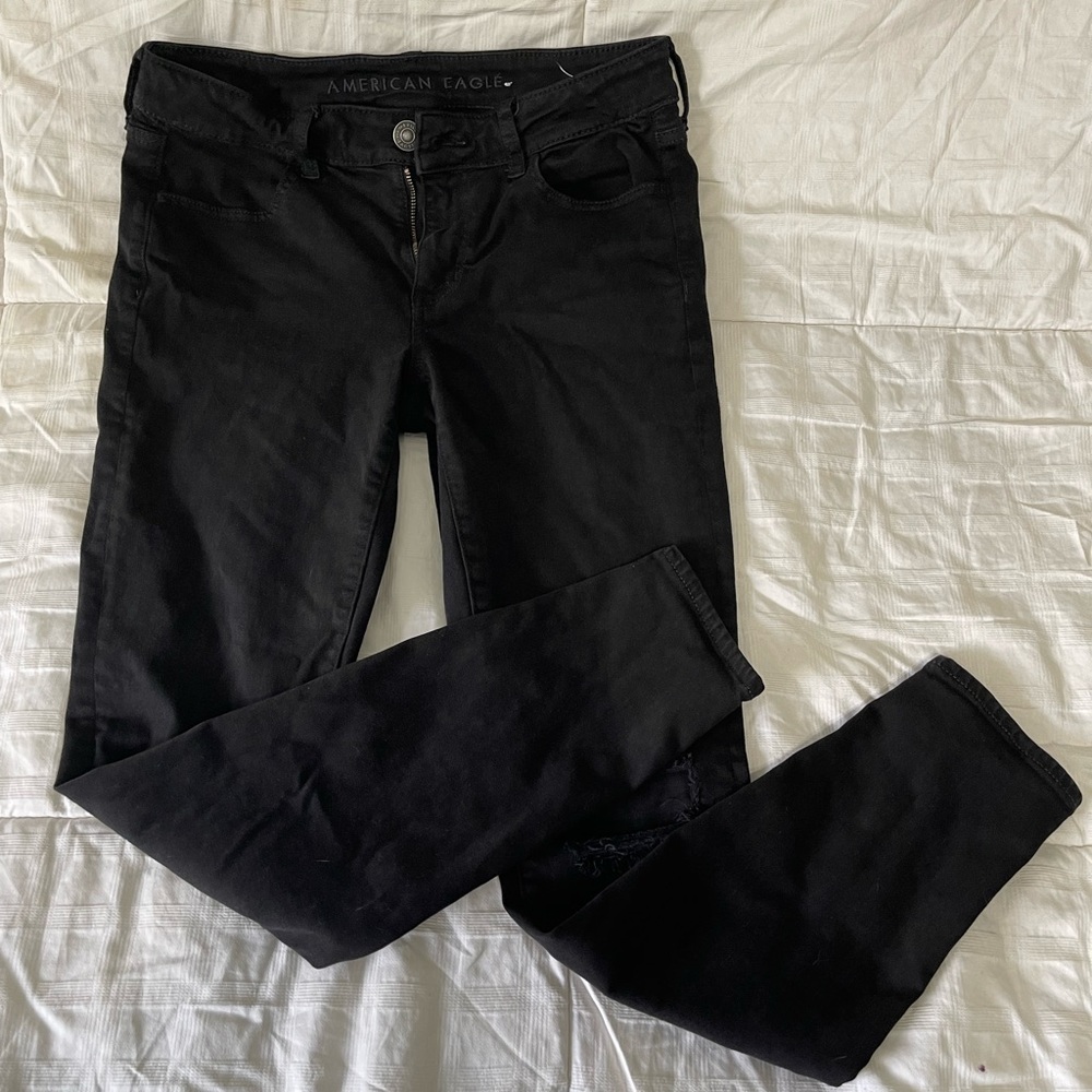 American Eagle Next Level Stress Black Jegging